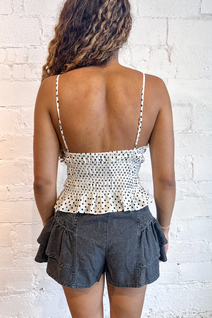 Ruffled Retreat Shorts, Shorts, Summer Styles, Adeline Boutique, Dallas Boutique, Boutiques, Denim
