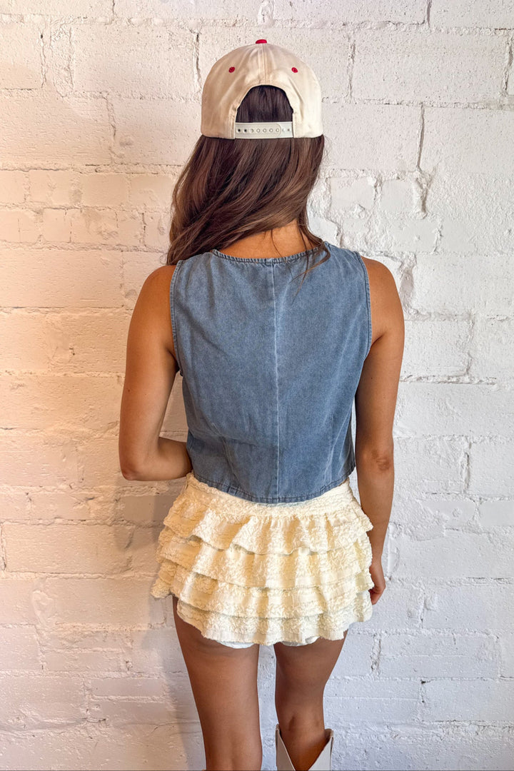 Tied & True Top, Tie Front Top, 4th of July, Summer Tops, Adeline Boutique, Dallas Boutique, Boutiques