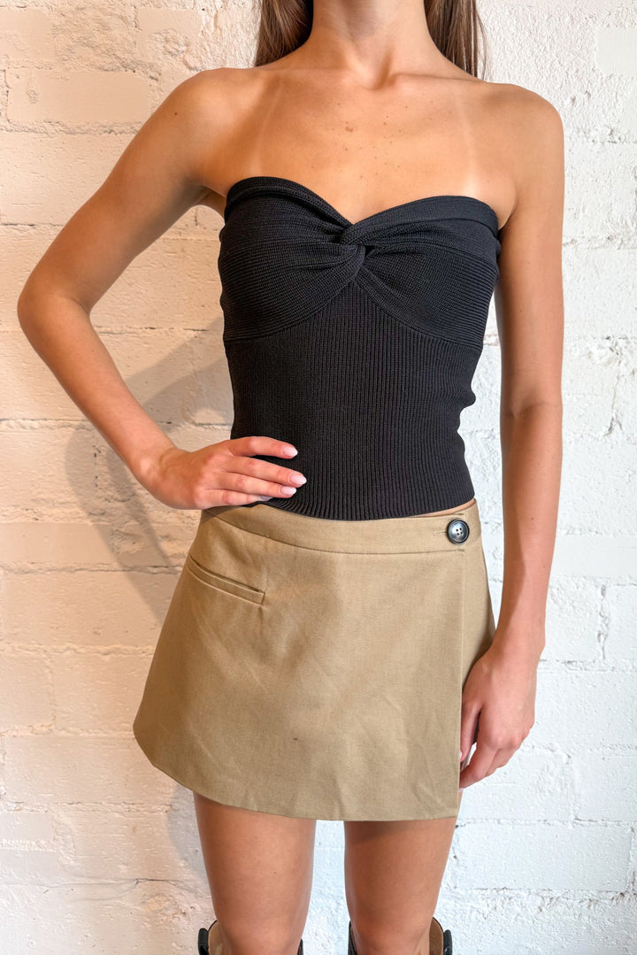 Cute In Khaki Mini Skort, Khaki Skirt, Mini Skirt, Skirt, Bottoms, Adeline Boutique, Dallas Boutique, Fall Styles