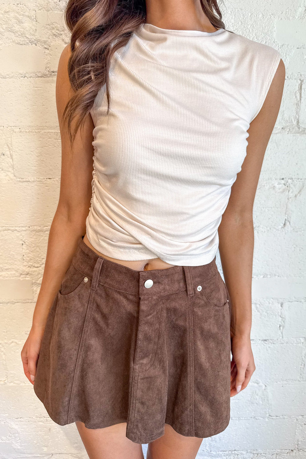 Lasso Twirl Suede Skirt, Suede Skirt, Fall and Winter Skirts, Skirts, Mini Skirts, Fall Styles, Adeline Boutique, Dallas Boutique, Women's Fashion
