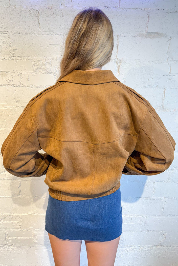 Mia Faux Suede Jacket, Suede Jacket, Jackets, Outerwear, Bomber Jacket, Fall and inter Styles, Fall Jackets, Adeline Boutique, Dallas Boutique, Women's Clothing Boutique