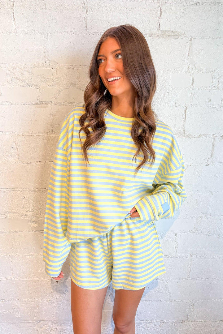 Pastel Lounge Sweatshirt, Sweatshirt, Adeline Boutique, Loungewear, Lounge Set, wo Piece Set, Dallas Boutique