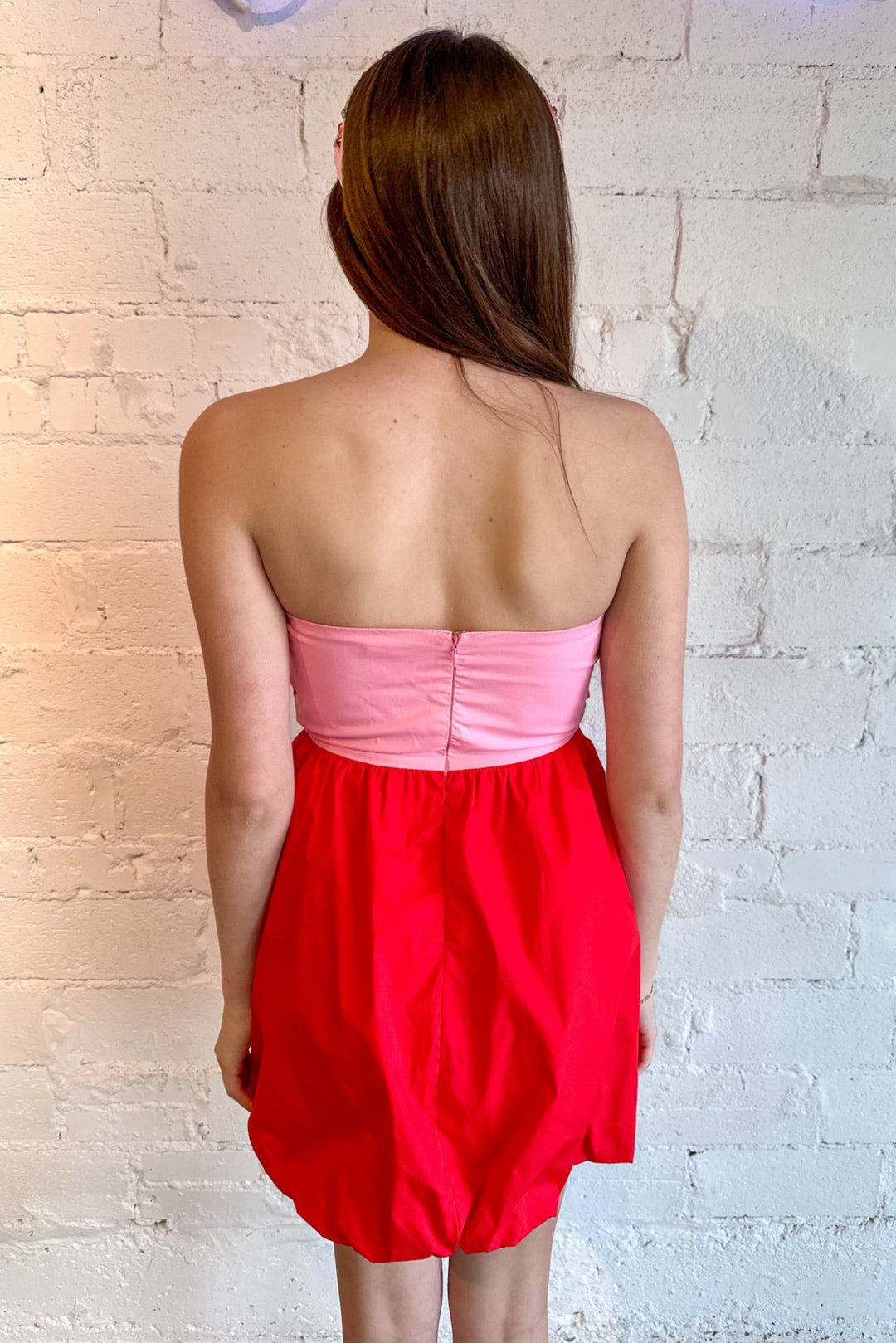 Color Block Strapless Dress, Strapless Dress, Dresses and Rompers, Adeline Boutique