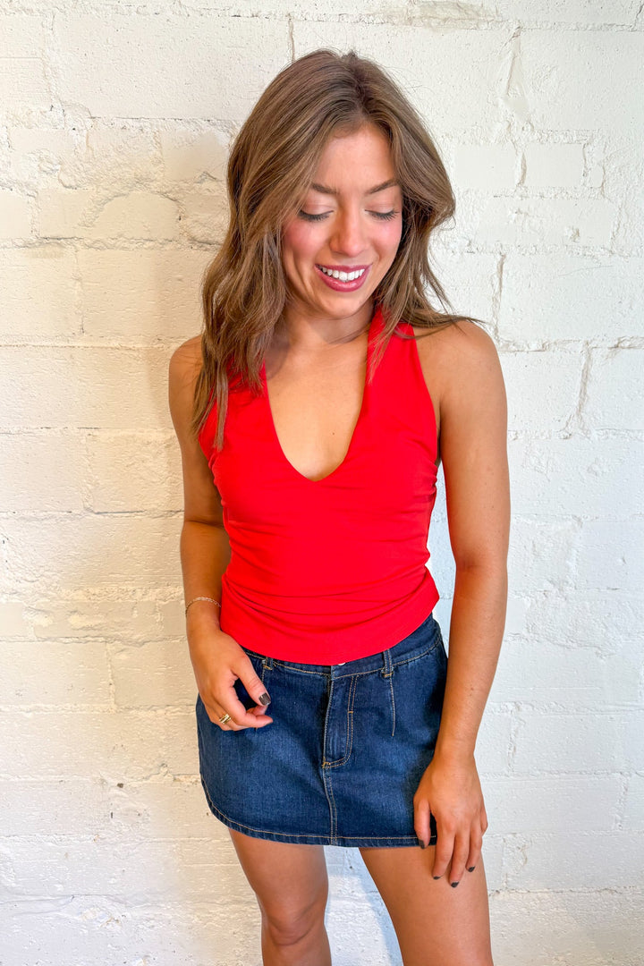 The Nova Halter Top, Halter Top, Going Out Tops, Tops, Adeline Boutique, Dallas Boutique, Women's Fashion, Women's Clothing Boutique