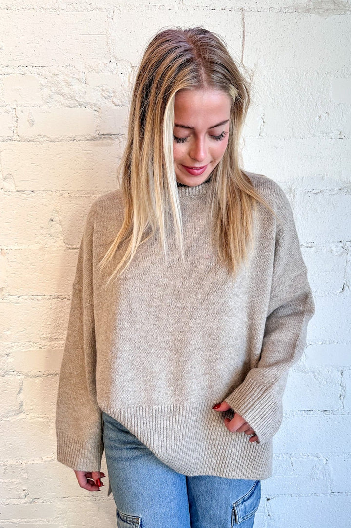 Snug Style Knit Top, Knit Top, Oversized Sweater, Fall Outfits, Thanksgiving Outfits, Dallas Boutique, Boutique Clothing, Turtleneck