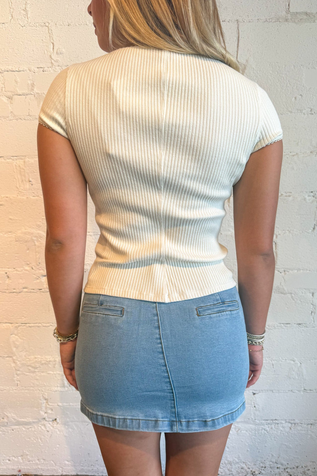 Stretch Denim Ribbon Mini Skirt, Denim Skirt, Mini Skirt, Denim, Bows, Bottoms, Adeline Boutique, Dallas Boutique, Womens Boutique, Rodeo Outfit, Country Concert Outfit