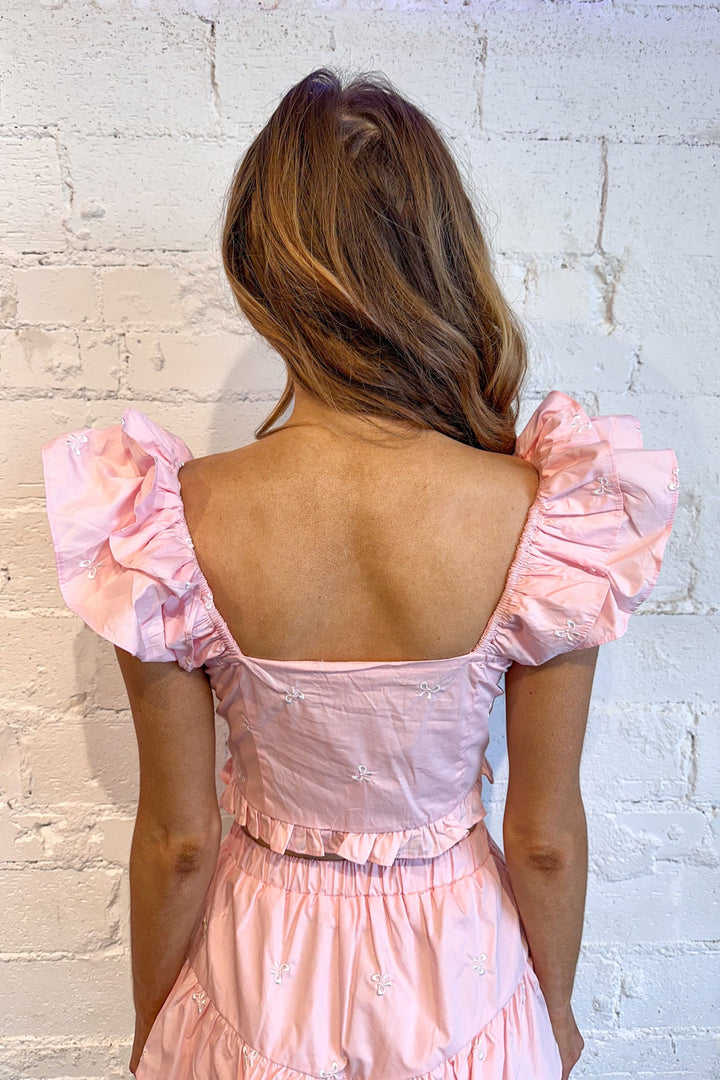 Tied with Grace Bow Top, Two Piece Set, Adeline Boutique, Dallas Boutique, Boutiques, Spring Set, Easter Outfit