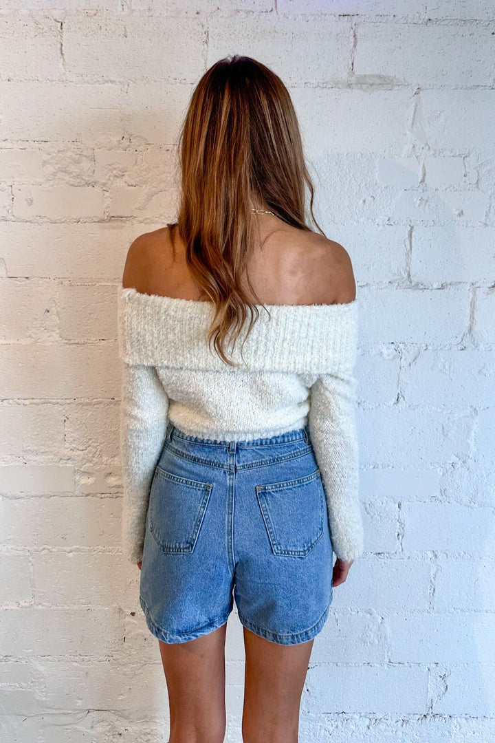 White Sweater, Sweater, Off the Shoulder Top, Off the Shoulder Sweater, Dallas Boutique, Fall Outfit