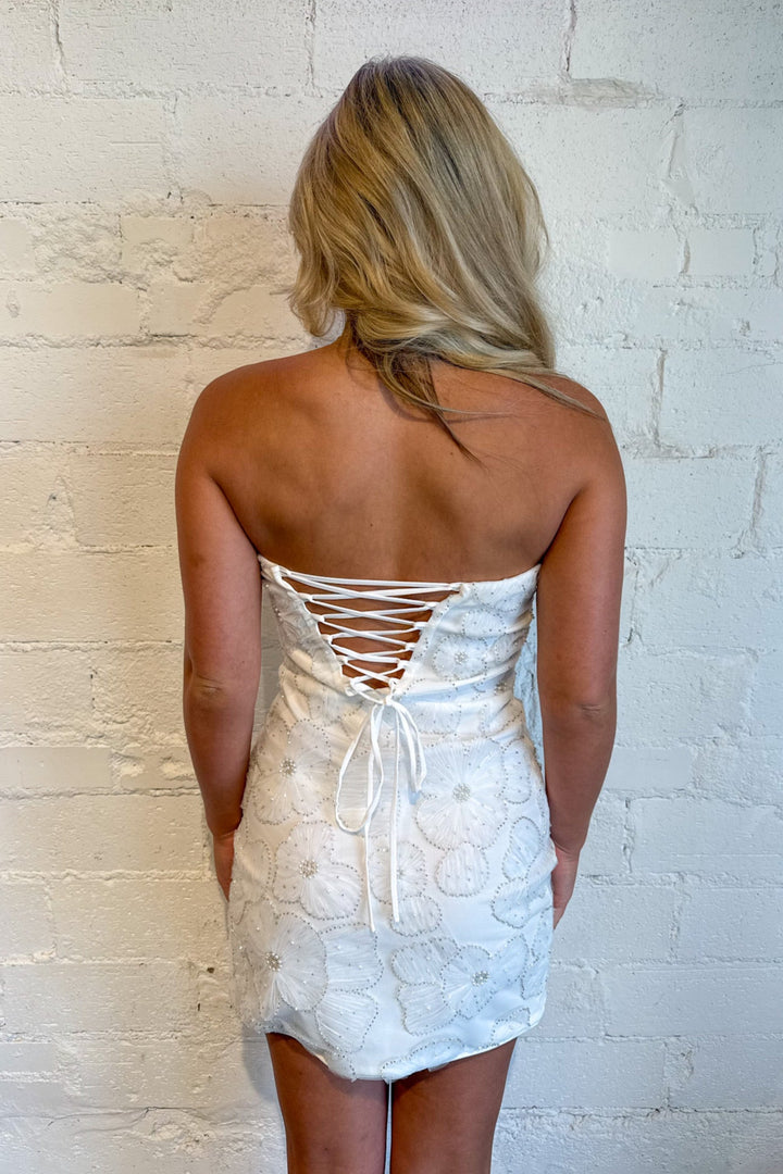 Flower Mash Up Tube Dress, Hoco Dress, Homecoming Dress, Formal Dress, Going Out Dress, Adeline Boutique, Dallas Boutique, Boutique Dresses, Texas Boutique