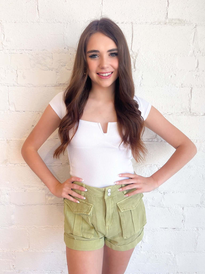 BLANKNYC Green Light Shorts, Shorts, BLANKNYC, Adeline, dallas boutique, dallas texas, texas boutique, women's boutique dallas, adeline boutique, dallas boutique, trendy boutique, affordable boutique