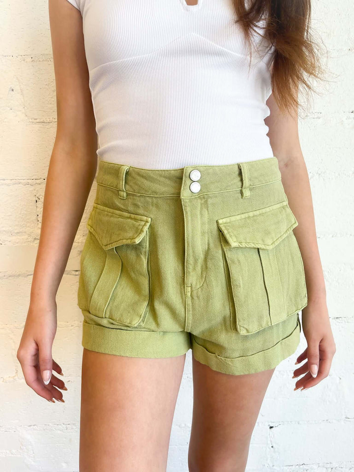 BLANKNYC Green Light Shorts, Shorts, BLANKNYC, Adeline, dallas boutique, dallas texas, texas boutique, women's boutique dallas, adeline boutique, dallas boutique, trendy boutique, affordable boutique