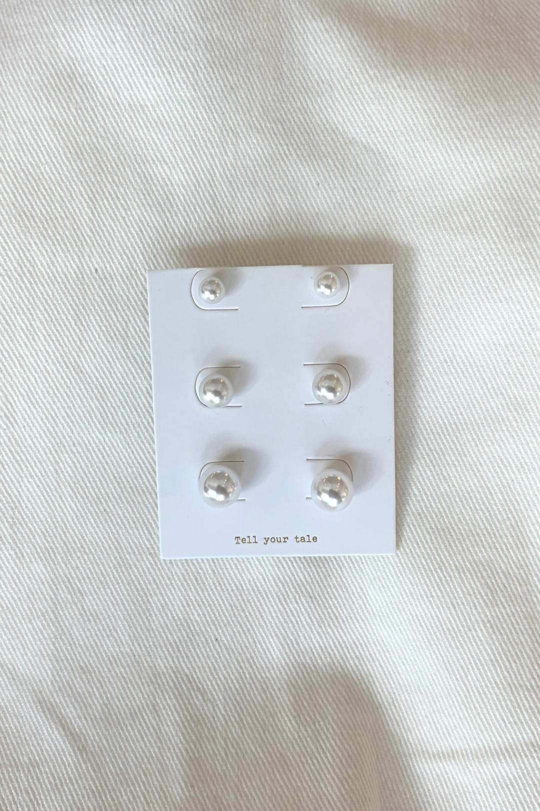 3 Pearl Earring Set, adeline boutique, dallas boutique, boutique