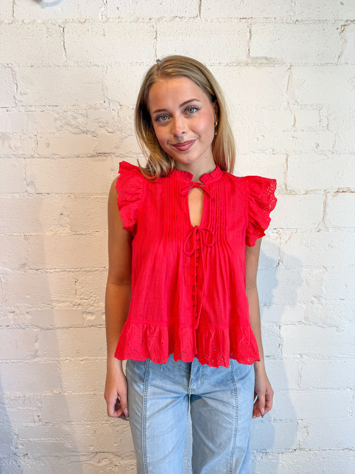 Rosalie Tie Front Top