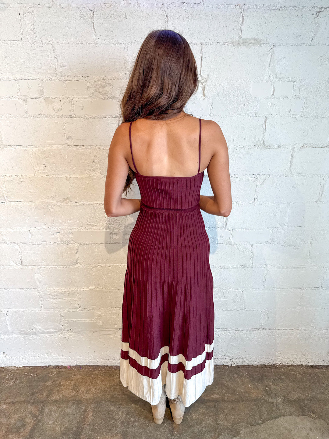 Sideline Strut Maxi Dress