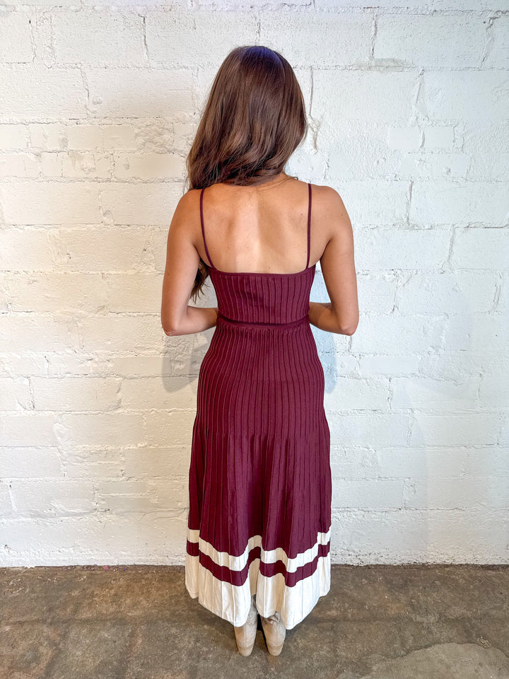 Sideline Strut Maxi Dress