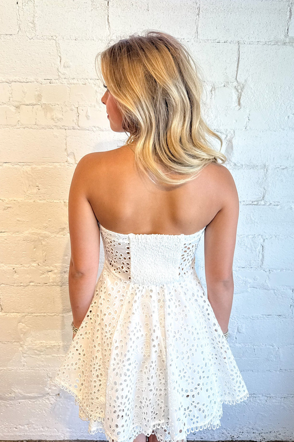 ASTR The Label Deasia Dress, White Dress, Adeline Boutique, Dallas Boutique, Sorority Rush Dresses, Grad Dresses, Engagement Dresses