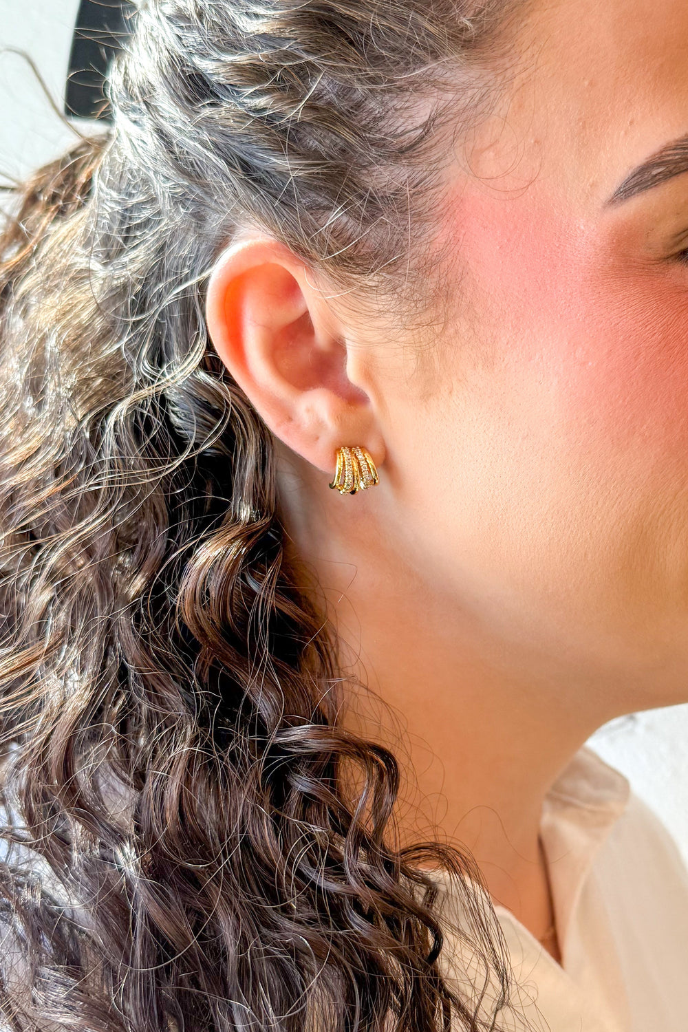 Annie Earring, Earrings, Hoop Set, Adeline Boutique, Dallas Boutique, Boutique Jewelry, Accessories 