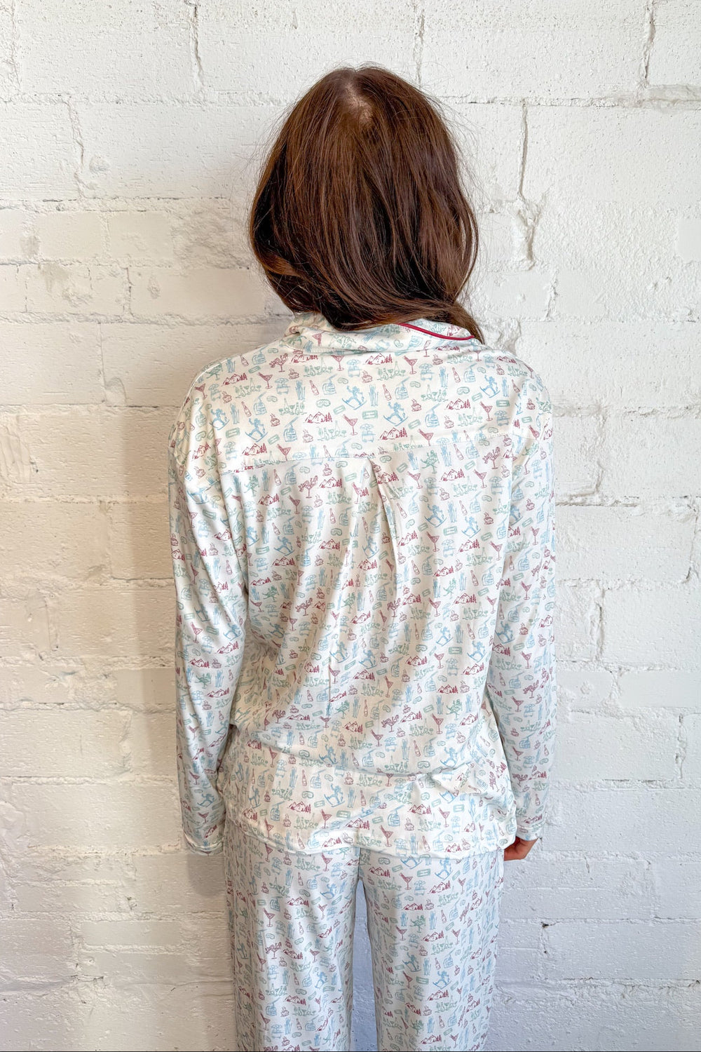 Apres Ski Pajama Top, Pajama Tops, Holiday Pajamas, Loungewear, Adeline Boutique, Dallas Boutique, Women's Boutique