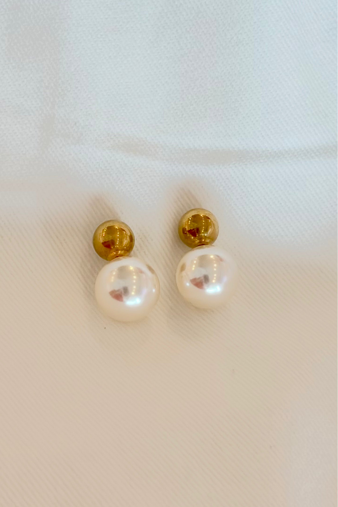 Ball and Pearl Studs, adeline boutique, dallas boutique, boutique