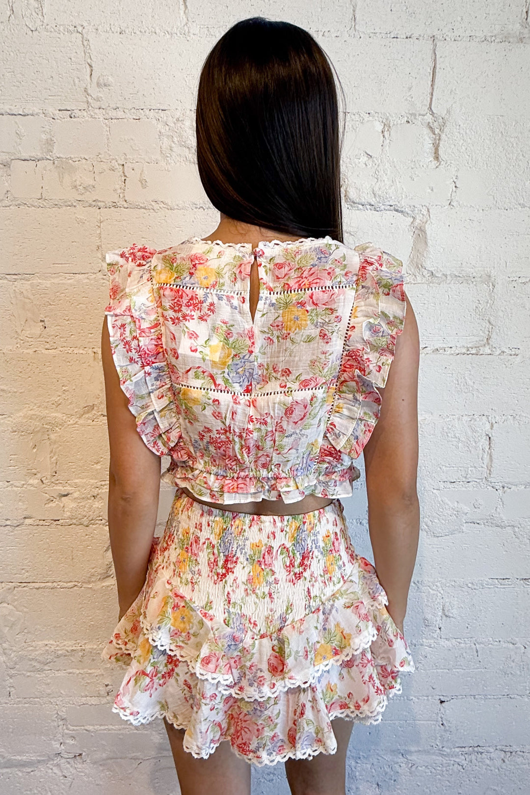 Bloom Together Skort Back, adeline boutique, dallas boutique, boutique