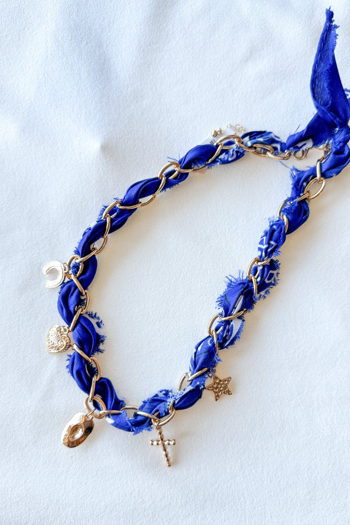 Cool It Cowboy Scarf Necklace, Necklace, Jewelry, Adeline Boutique, Dallas Boutique, Accessories 