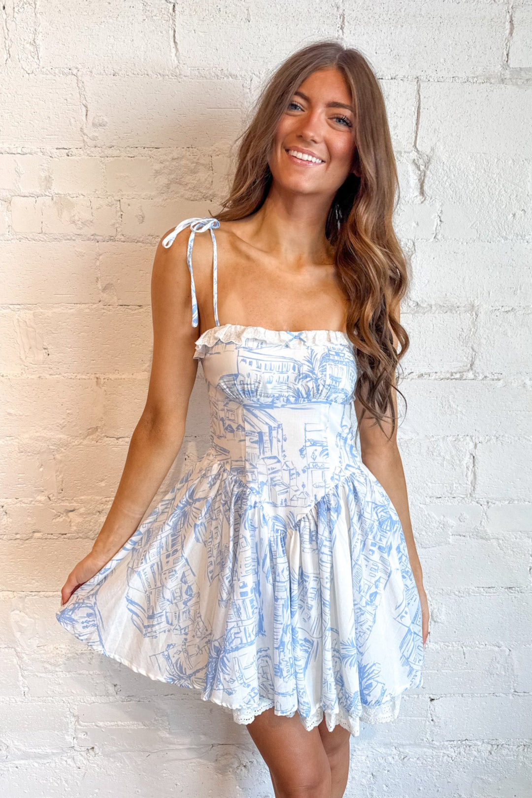 European City Fit & Flare Mini Dress, Summer Dress, Summer Styles, Vacation Styles, Adeline Boutique, Dallas Boutique, Boutique Dresses