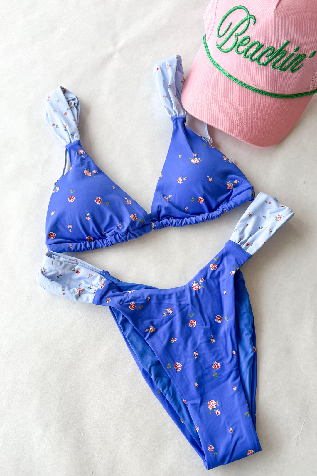 blue floral swimsuit top, blue swimsuit, floral swimsuit, swim, swimsuit, swimsuits, dallas boutique, boutique