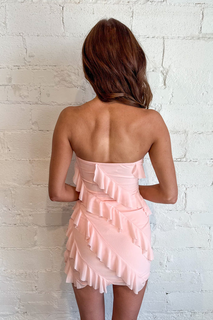 All Yours Ruffle Tube Dress, Red Mini Dress, Mini Dress, Dresses, Going Out Dress, Adeline Boutique, Dallas Boutique, Boutique Dresses, Women's Clothing Boutique