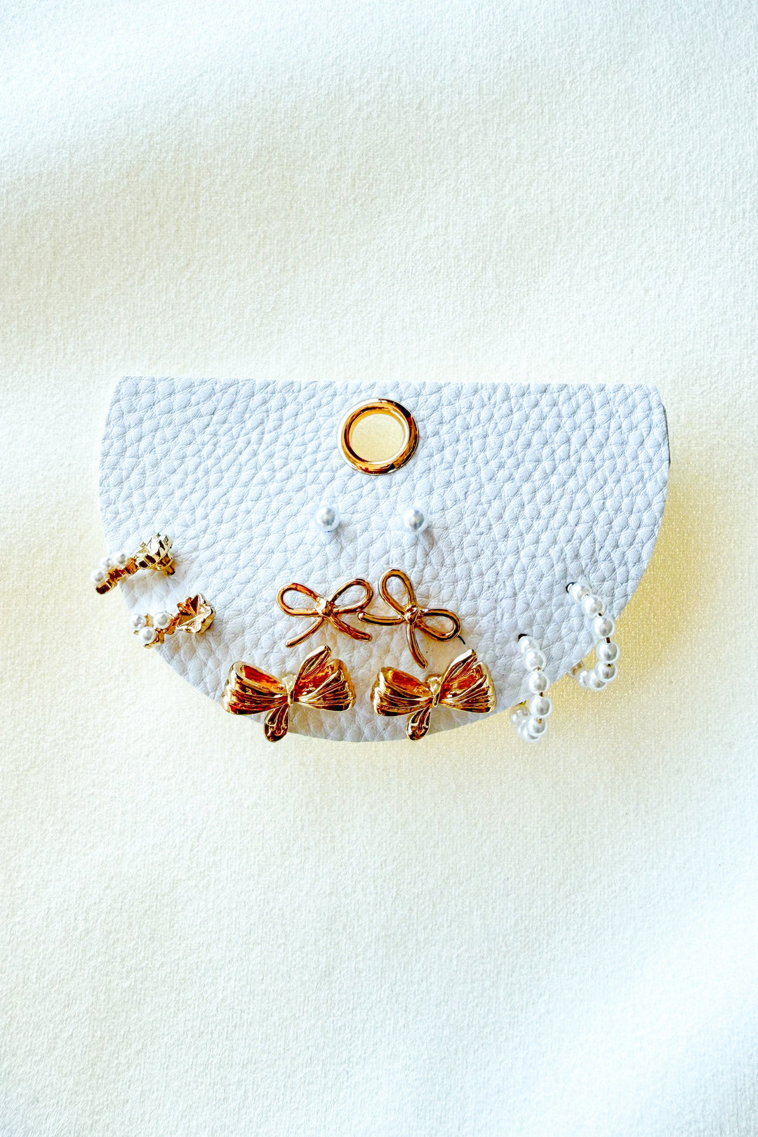 Bows & Pearls With Hoops Set, Earring Set, Earrings, Boutique Jewelry, Jewelry, Adeline Boutique, Dallas Boutique