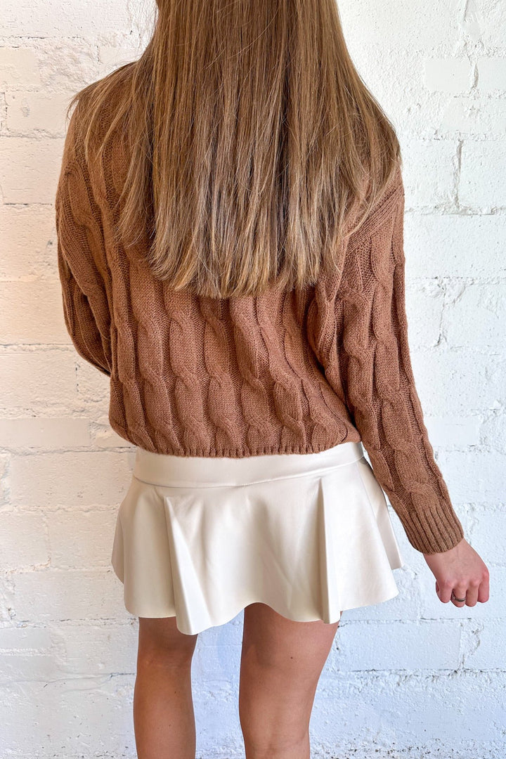 Ariana Sweater, Brown Sweater, Sweater, Sweater Weather, Fall Sweaters, Fall Outfits, Brown Knit Sweater, Long Sleeve Top, Dallas Boutique, Boutique Clothes 