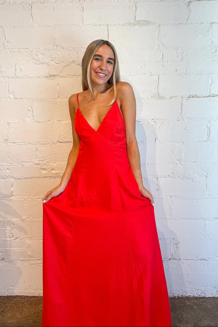 Carmine Maxi Dress, adeline boutique, dallas boutique, boutique