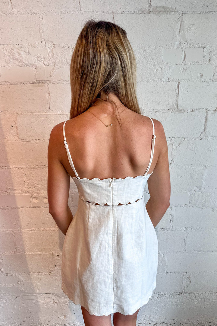 Charmed Edges Dress, White Dresses, Adeline Boutique, Dallas Boutique, Boutique Dresses, Bridal Dress