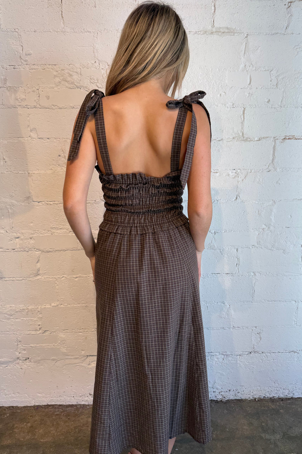 plaid midi dress, checkered dress, plaid dress, fall dress 