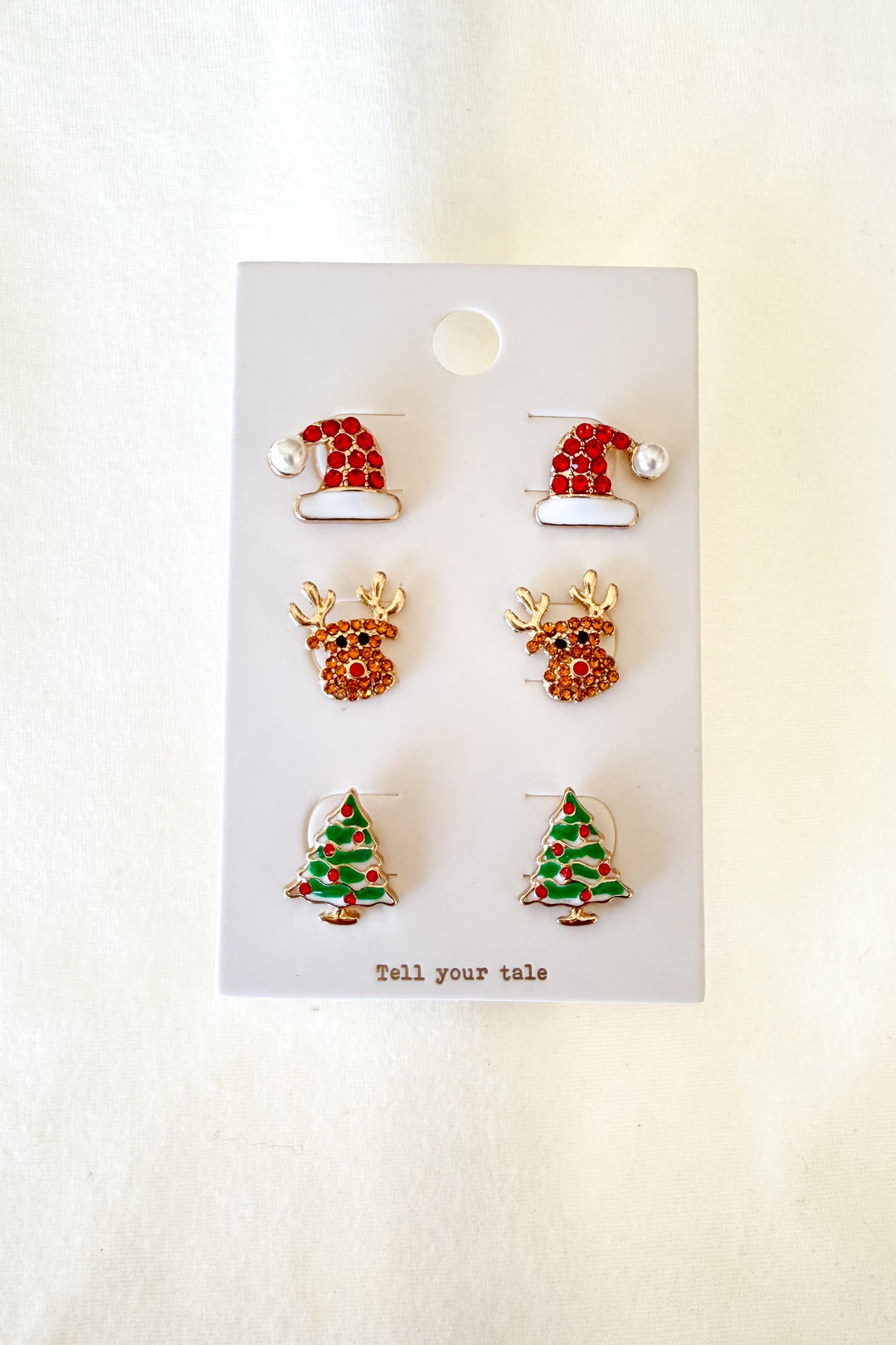 Christmas Cheer Earring Set, Earring Set, Christmas Earring Set, Gift Idea, Holiday Jewelry, Adeline Boutique, Boutique Jewelry