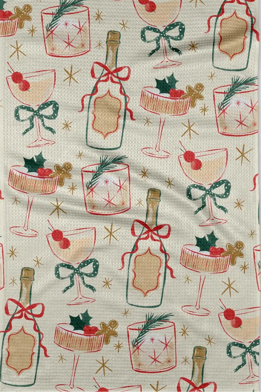 Holiday Geometry Tea Towels, Towels,Accessories, Adeline Boutique, Dallas Boutique