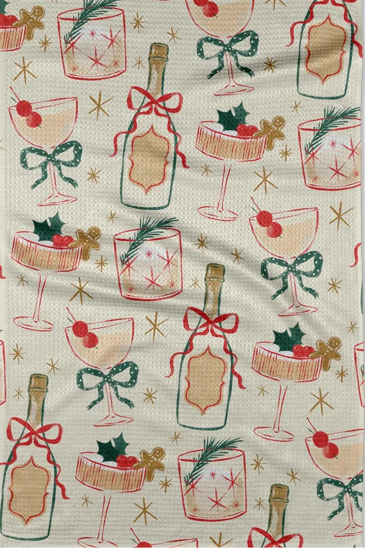 Holiday Geometry Tea Towels, Towels,Accessories, Adeline Boutique, Dallas Boutique