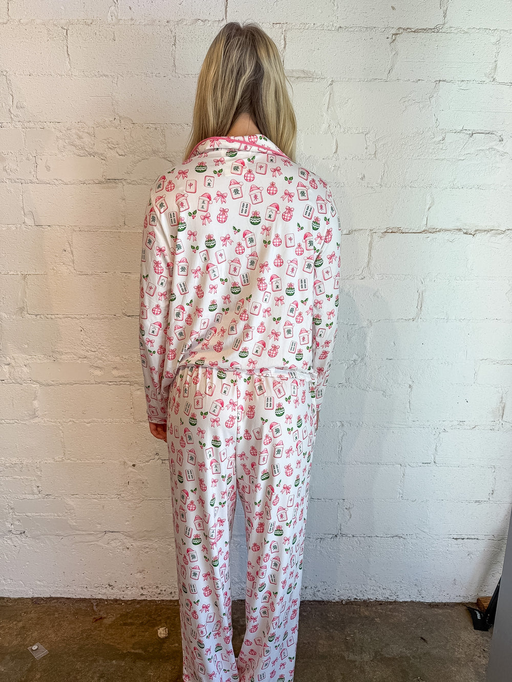 Mahjong Jammies, christmas Pjs, pajamas