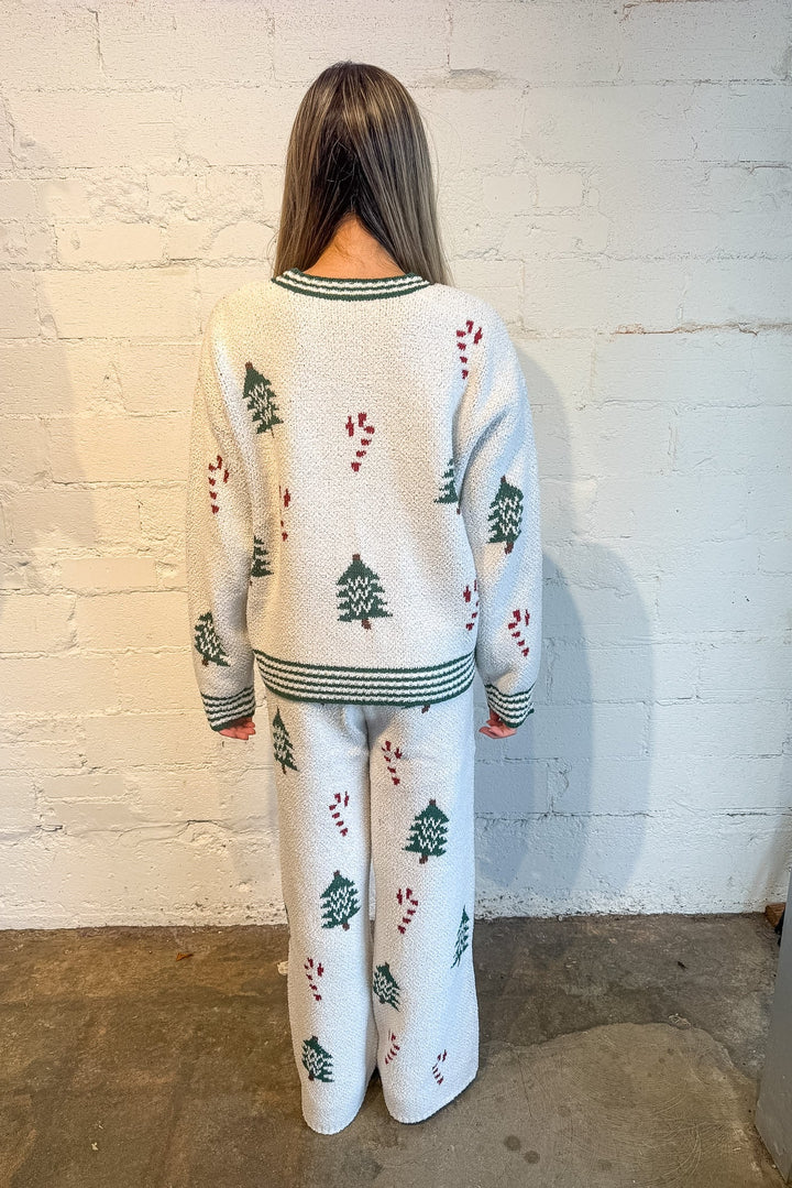 Cozy christmas tree pants, cozy pants, christmas set