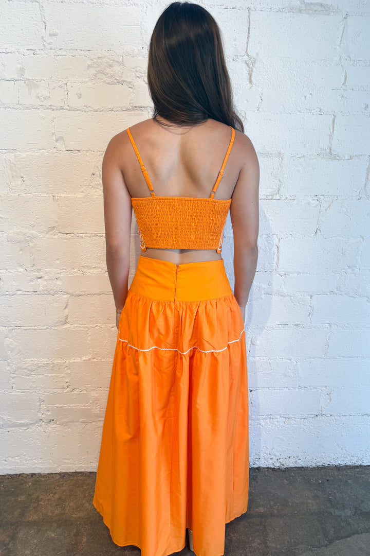 Coastal Charm Top Orange Back, adeline boutique, dallas boutique, boutique