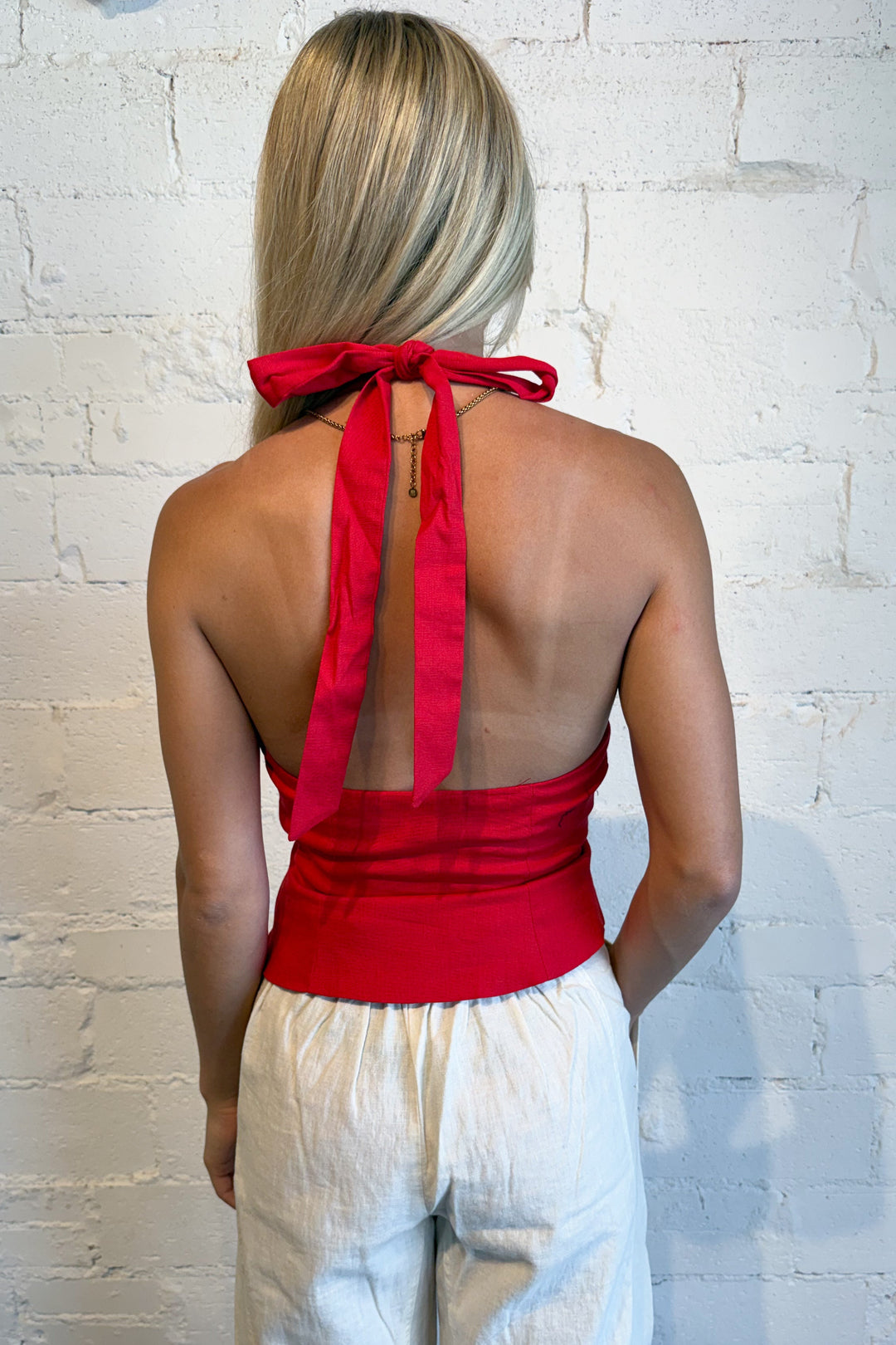 Coastal Crush Top Red Back, adeline boutique, dallas boutique, boutique