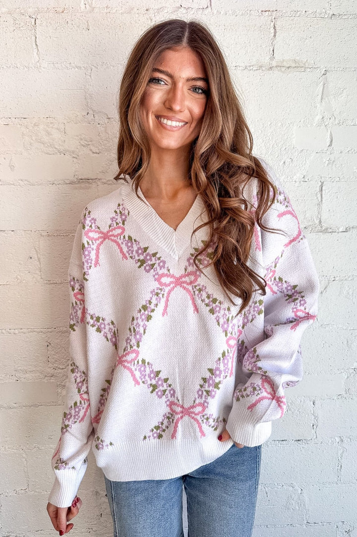 Country Club Floral Tennis Sweater, Floral Sweater, Sweater Weather, Adeline Boutique, Fall Sweaters 