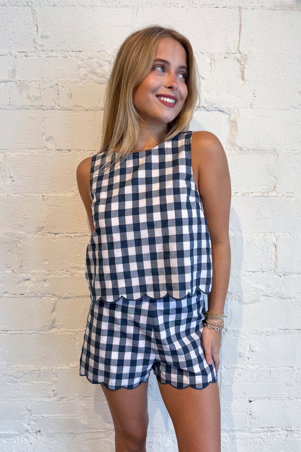Country Lane Top Navy, adeline boutique, dallas boutique, boutique