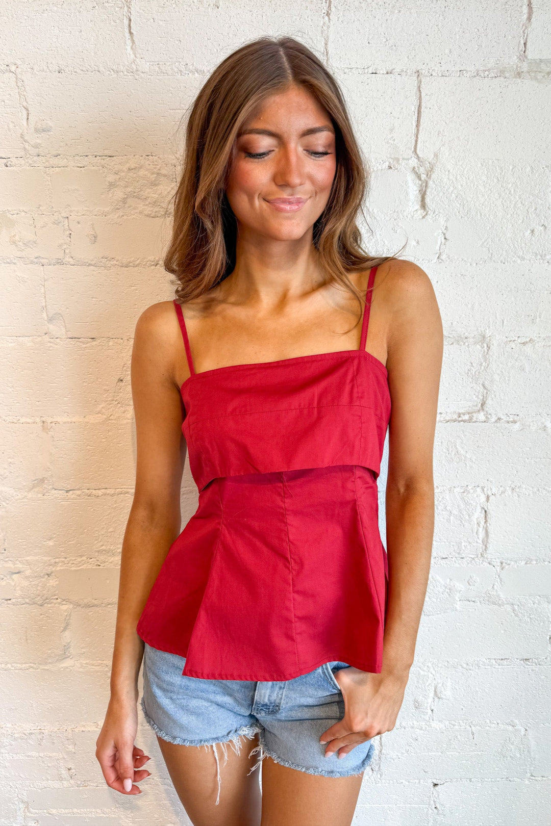 Easy Days Fit and Flare Top, Tank Top, Summer tops, Summer Styles, Basic Top, Adeline Boutique, Dallas Boutique, Boutique Clothing 