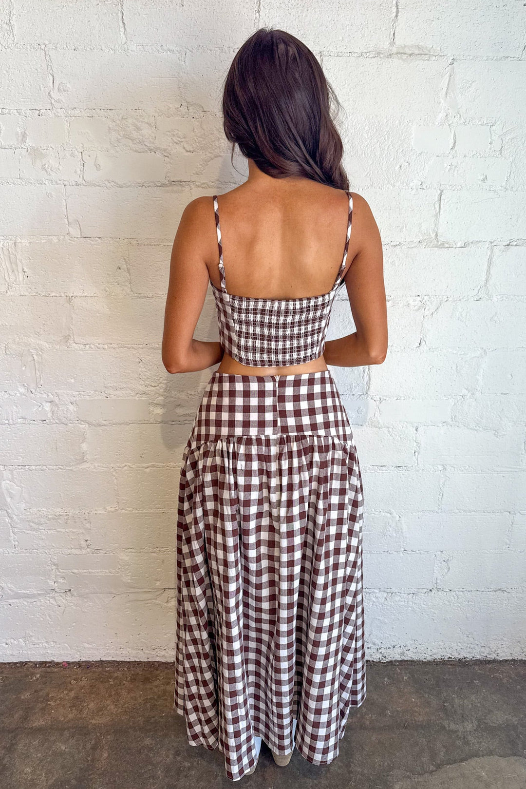 Crisp Gingham Maxi Skirt, Maxi Skirt, Gingham Skirt, Sets, Matching Sets, Fall Styles