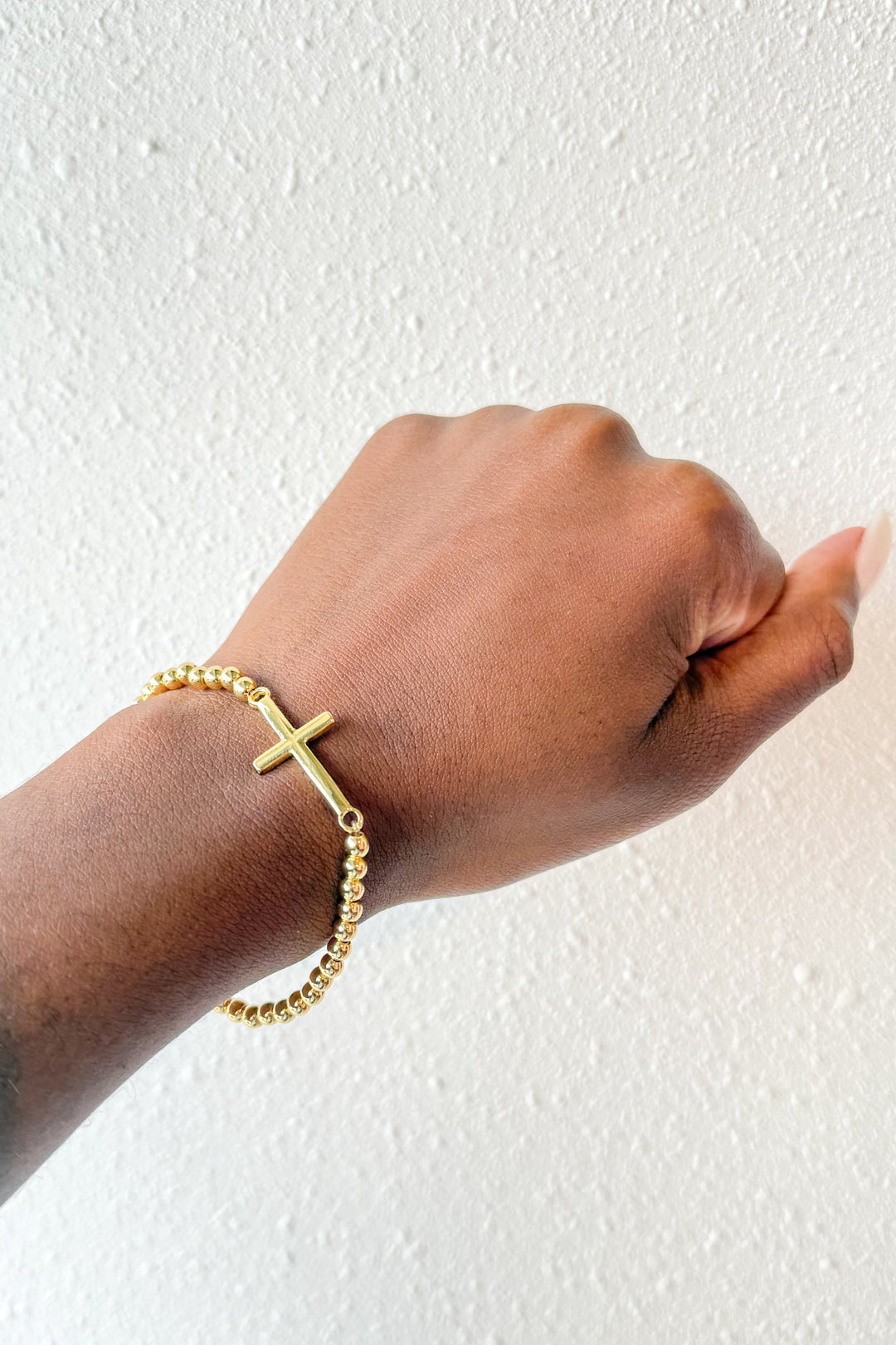 Cross Stainless Steel Bracelet, Bracelet, Jewelry, Adeline Boutique, Dallas Boutique