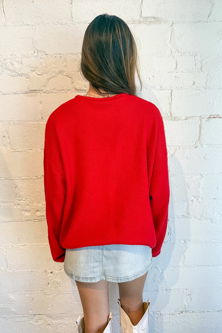 Fall cardigan, sweater, red sweater, fall 