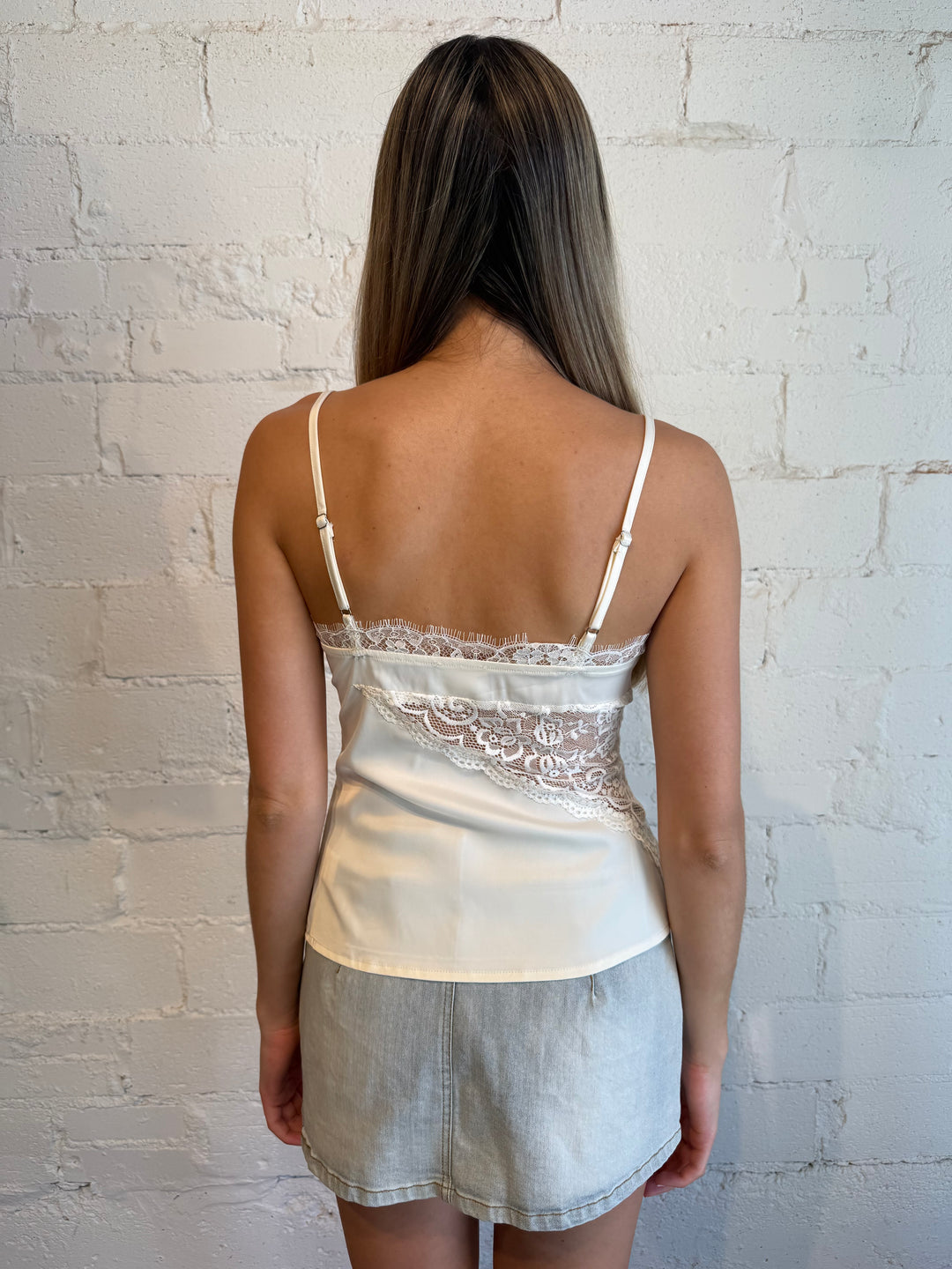 The Lace and Satin Cami Top