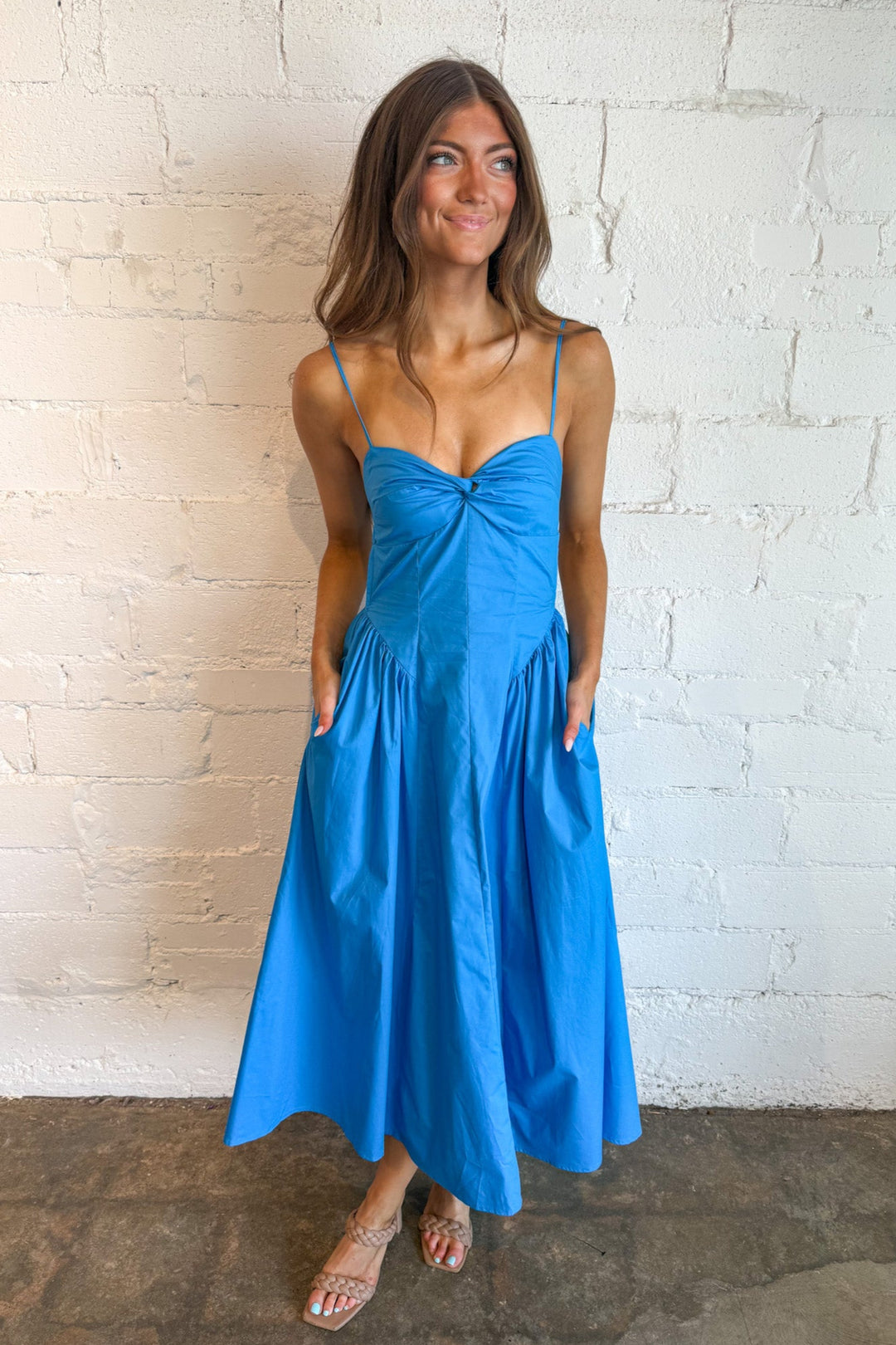 Destene Dress, Maxi Dress, Wedding Guest Dress, Maxi, Drop Waist Dress, Summer Styles, Vacation Styles, Adeline Boutique, Dallas Boutique, Boutique Dresses