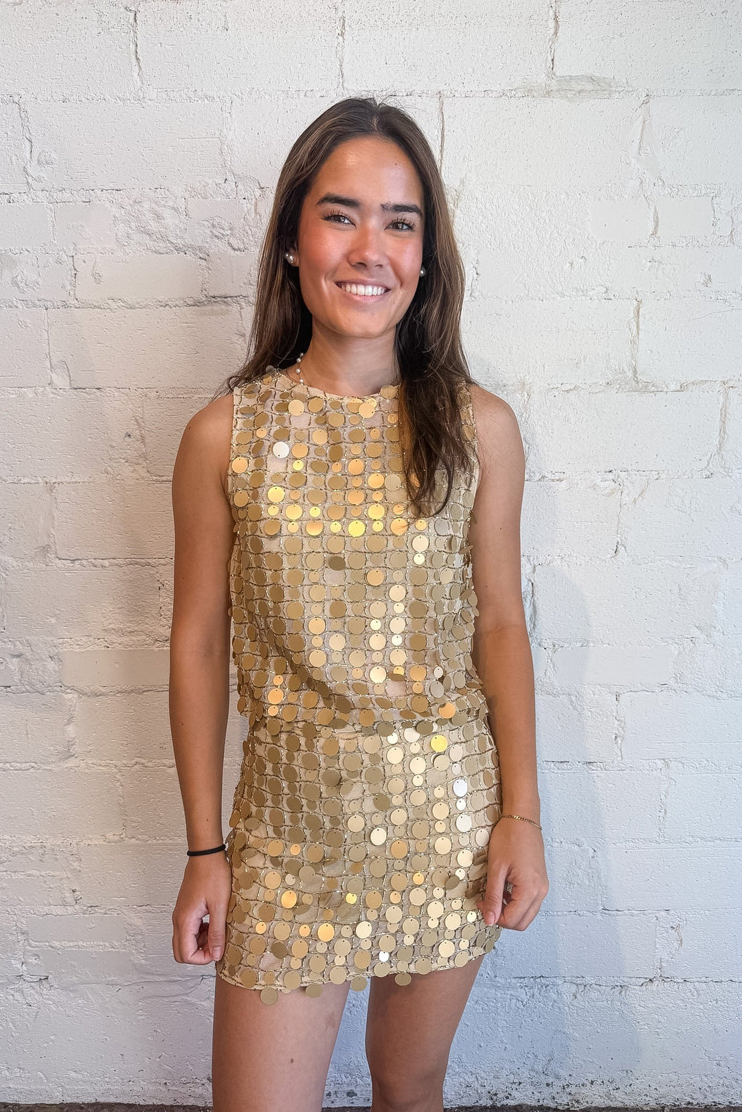 Sparkle Set, gold Sparkle Skort,Disco Darling Skort gold