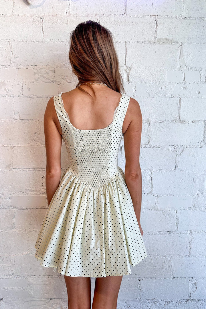 Dotty Fit & Flare Dress, Flare Dress, Polka Dot Dress, Mini Flare Dress, Mini Dress, Brunch Dress, Dallas Boutique Dresses, Dresses 